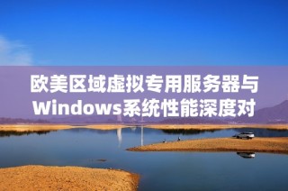 欧美区域虚拟专用服务器与Windows系统性能深度对比分析