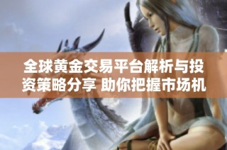全球黄金交易平台解析与投资策略分享 助你把握市场机会