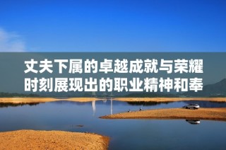 丈夫下属的卓越成就与荣耀时刻展现出的职业精神和奉献精神