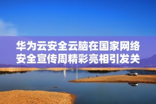 华为云安全云脑在国家网络安全宣传周精彩亮相引发关注