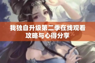 我独自升级第二季在线观看攻略与心得分享