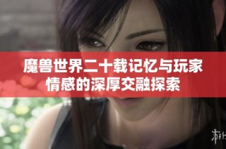 魔兽世界二十载记忆与玩家情感的深厚交融探索