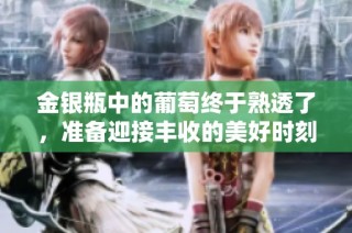 金银瓶中的葡萄终于熟透了，准备迎接丰收的美好时刻