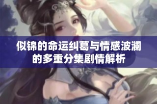 似锦的命运纠葛与情感波澜的多重分集剧情解析