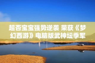 超否宝宝强势逆袭 荣获《梦幻西游》电脑版武神坛季军赛第三名