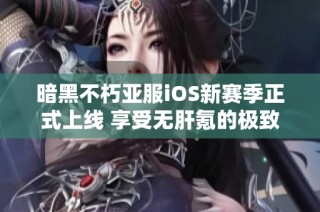暗黑不朽亚服iOS新赛季正式上线 享受无肝氪的极致战斗体验