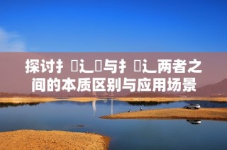 探讨扌喿辶畑与扌喿辶两者之间的本质区别与应用场景