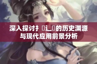 深入探讨扌喿辶畐的历史渊源与现代应用前景分析