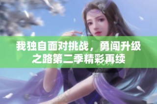 我独自面对挑战，勇闯升级之路第二季精彩再续