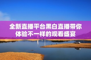 全新直播平台黑白直播带你体验不一样的观看盛宴