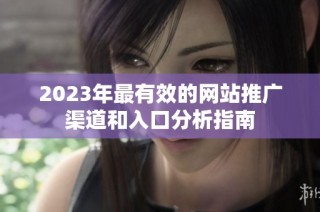 2023年最有效的网站推广渠道和入口分析指南