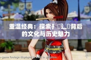 重温经典：探索扌喿辶畐背后的文化与历史魅力
