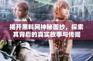 揭开黑料网神秘面纱，探索其背后的真实故事与传闻