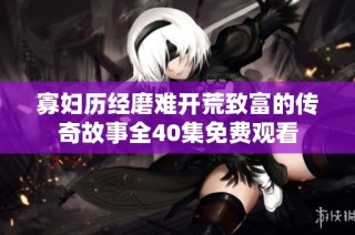 寡妇历经磨难开荒致富的传奇故事全40集免费观看