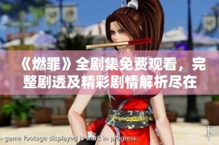 《燃罪》全剧集免费观看，完整剧透及精彩剧情解析尽在这里！