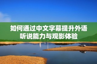 如何通过中文字幕提升外语听说能力与观影体验