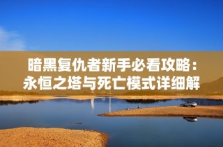 暗黑复仇者新手必看攻略：永恒之塔与死亡模式详细解析