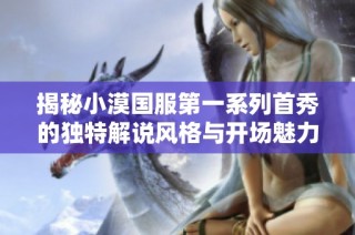 揭秘小漠国服第一系列首秀的独特解说风格与开场魅力
