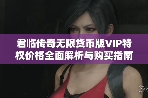 君临传奇无限货币版VIP特权价格全面解析与购买指南