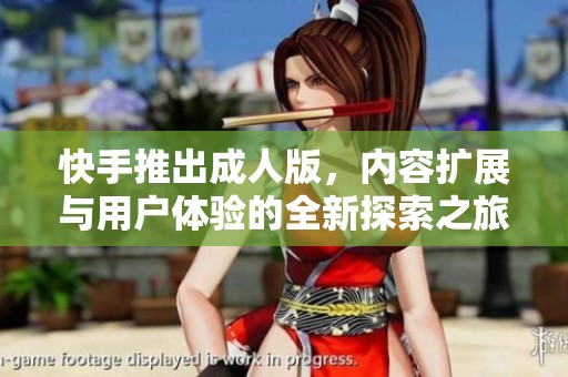 快手推出成人版，内容扩展与用户体验的全新探索之旅