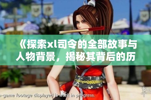 《探索xl司令的全部故事与人物背景，揭秘其背后的历史脉络》