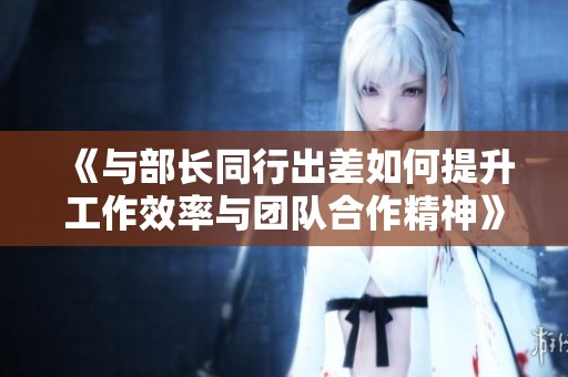 《与部长同行出差如何提升工作效率与团队合作精神》
