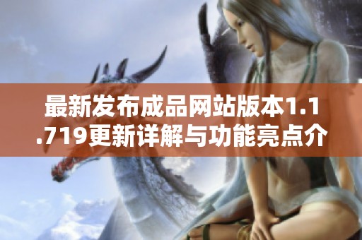 最新发布成品网站版本1.1.719更新详解与功能亮点介绍