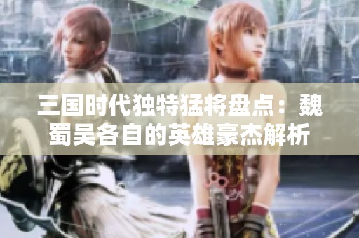 三国时代独特猛将盘点：魏蜀吴各自的英雄豪杰解析