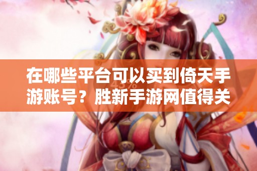 在哪些平台可以买到倚天手游账号？胜新手游网值得关注的选择