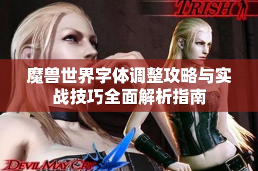 魔兽世界字体调整攻略与实战技巧全面解析指南