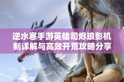 逆水寒手游英雄司烬琅影机制详解与高效开荒攻略分享