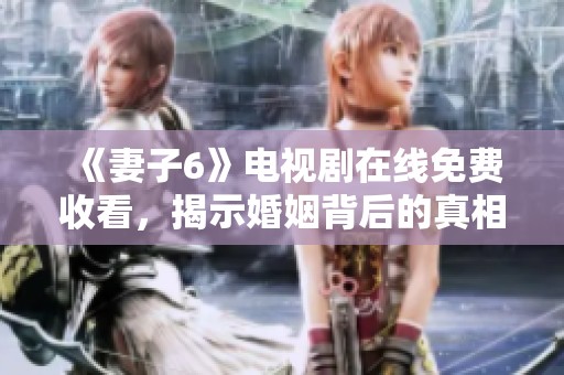 《妻子6》电视剧在线免费收看，揭示婚姻背后的真相与挑战