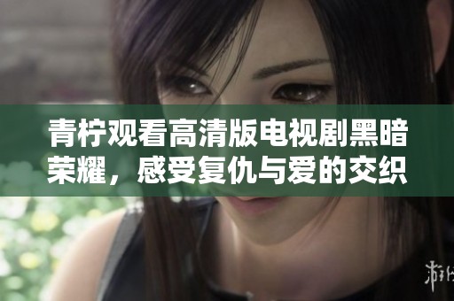 青柠观看高清版电视剧黑暗荣耀，感受复仇与爱的交织之旅