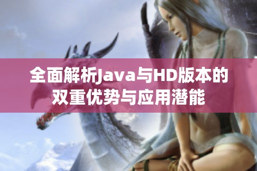 全面解析Java与HD版本的双重优势与应用潜能