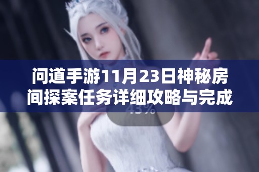 问道手游11月23日神秘房间探案任务详细攻略与完成技巧分享