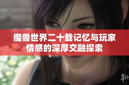 魔兽世界二十载记忆与玩家情感的深厚交融探索