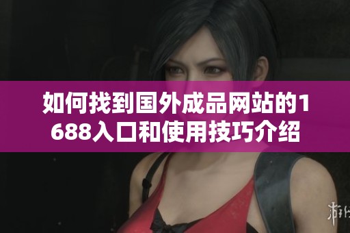 如何找到国外成品网站的1688入口和使用技巧介绍
