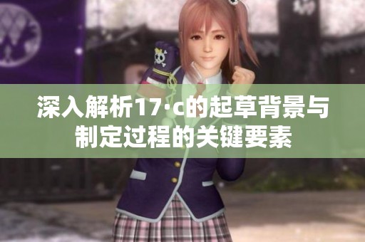 深入解析17·c的起草背景与制定过程的关键要素