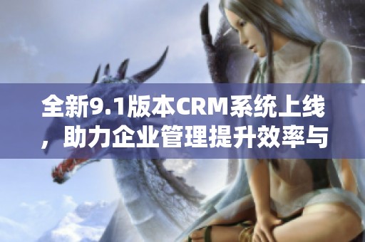 全新9.1版本CRM系统上线，助力企业管理提升效率与业绩