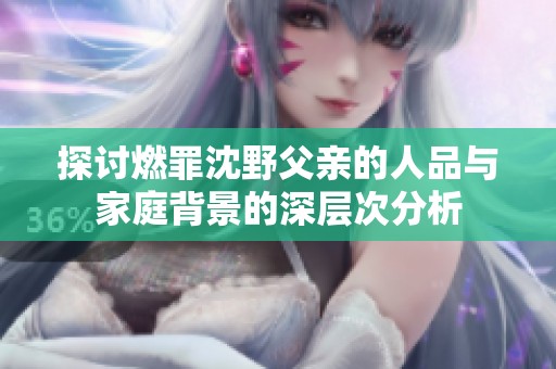探讨燃罪沈野父亲的人品与家庭背景的深层次分析