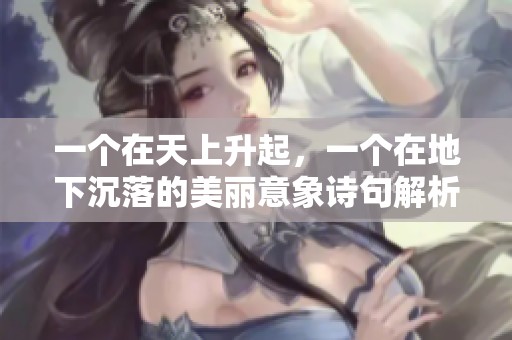 一个在天上升起，一个在地下沉落的美丽意象诗句解析